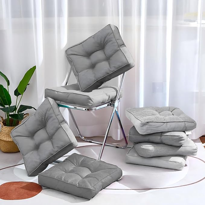 Juexica 8 Pcs Floor Cushions for Kids Floor Pillows Flexible Seating Cushions - Image 4