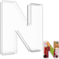 13.8" Extra Large Acrylic Letter Charcuterie Board Box, Reusable Fillable by RUFHVTY