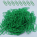 200 Pack Green Paper Clips Small Paper Clips, 1.1 Inch / 28mm Metal Paper Clips by Seimneire