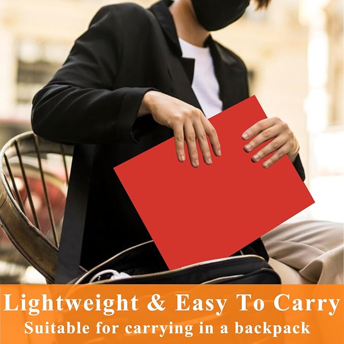 pmybupo 50pcs Red Folders with Two-Pockets Fit Letter Size Paper, Paper File - Image 4