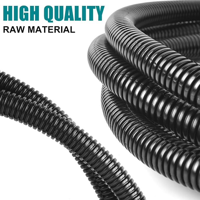 1/2 Inch Wire Loom Split Tubing - 30 ft Cord Protector Electric Wires Covers - Image 3