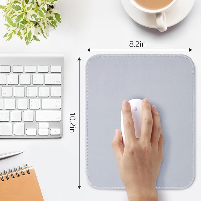 Gray Splash-Proof Textured 10.2 x 8.2Inch Mouse Pad - Image 3