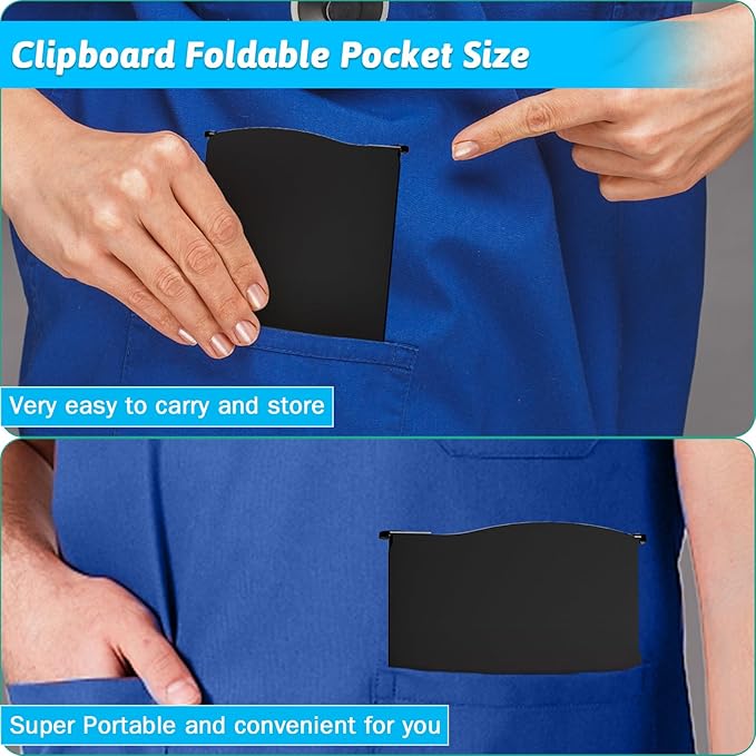 Clipboard Foldable Without Edition Cheat Sheets Aluminum 3 Layers Foldable - Image 2