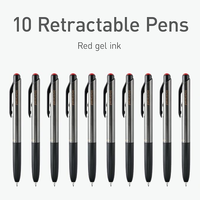 Pentonic G-RT Retractable Gel Pens, 0.7 mm Fine Point, Smooth Writing - Image 3
