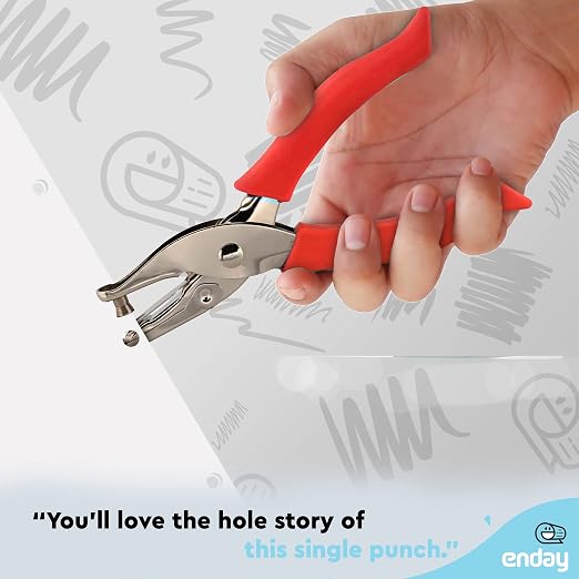 Premium Single Hole Paper Punch Cushion Grip Heavy Duty Hole Puncher - Image 5