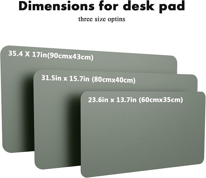 YSAGi Double-Sided Desk Pad, 35.4"x17"Leather Desk Mat, Eco Cork Desk Pad - Image 7