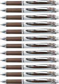 Pentel EnerGel RTX Retractable Liquid Gel Ink Pen, Medium line, Sepia Ink by PentelofAmerica