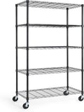 CAPHAUS NSF Commercial Grade Wire Shelving w/Wheels, Leveling Feet & Liners by CAPHAUS