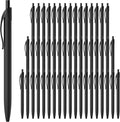 deegtran Pens Bulk, 50 Pack No Bleed Black Ink Click Pens, Wholesale by DEEGTRANPENS