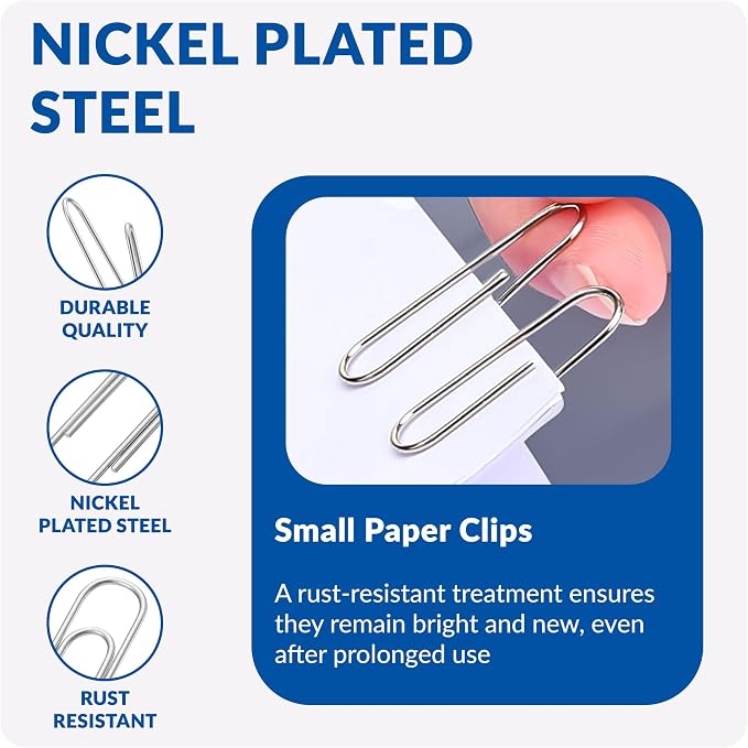 Small Paper Clips, 1.1 Inch Paper Clip - Image 3
