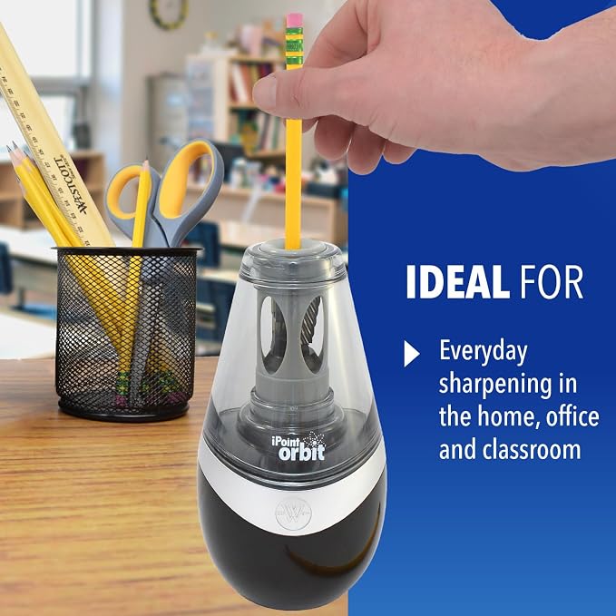 Westcott 16244 iPoint Orbit Battery-Powered Pencil Sharpener - Image 4
