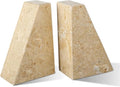 Karibiber Marble Bookend for Heavy Books, Decorative Bookends for Shelves by Karibiber