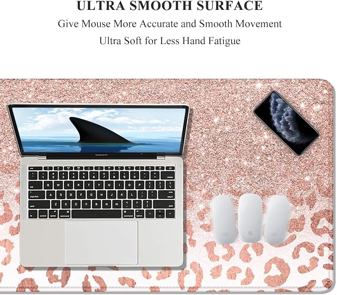Auhoahsil Large Mouse Pad, XXL Desk Pad, Extened Mousepad 31.5" x 11.8" - Image 3