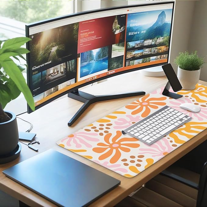 iCasso Desk Matt for Desktop, Cute Desk Pad Mat, XXL Large Mouse Pad, Anti-Slip - Image 7