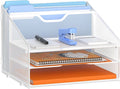 GAWERK Letter Tray Organizer, Mesh Desk File Organizer by Gawerk