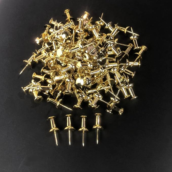 100Pcs Push Pins Gold, Stick Pins - Image 3
