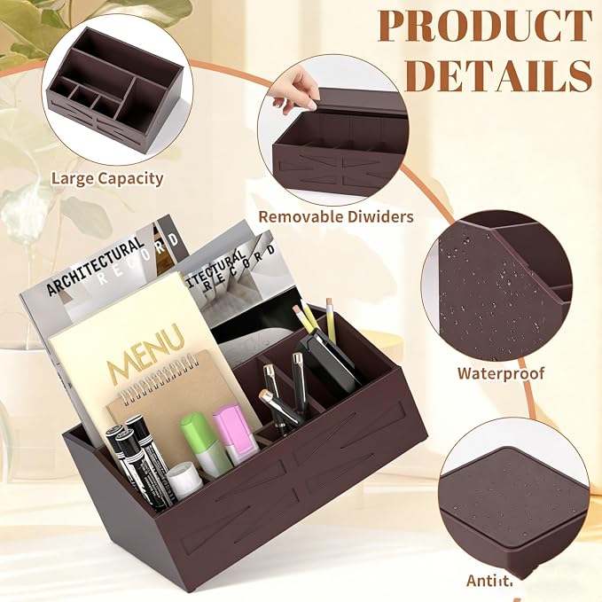 Large Mail Organizer Countertop, Farmhouse Desk and Kitchen Countertop Storage - Image 5