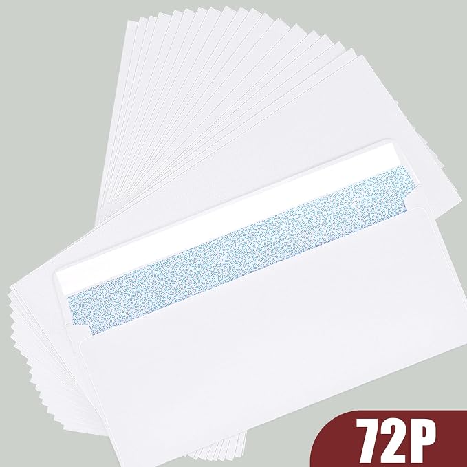 Joyberg 72 Packs #10 Envelopes, Business Envelopes, Envelopes Self Seal - Image 4