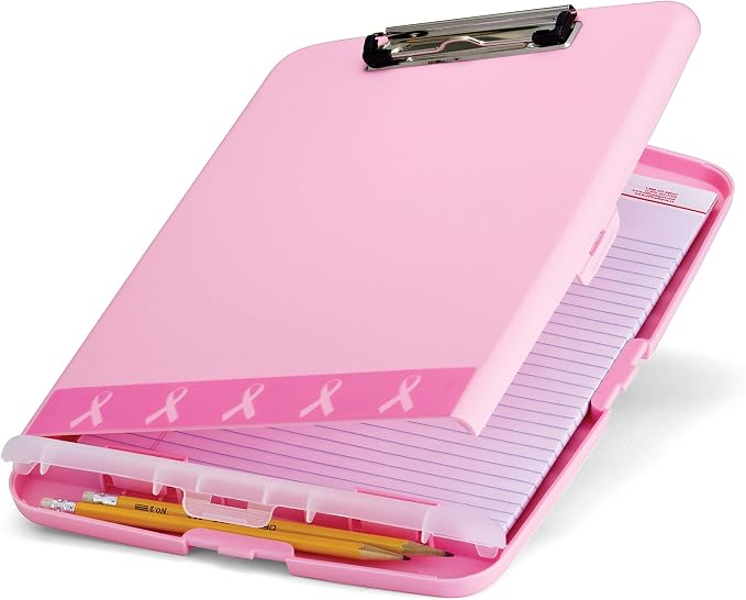 Officemate Breast Cancer Awareness BCA Slim Clipboard Storage Box - Image 6
