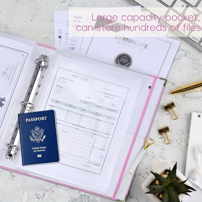 XKDOUS Important Document Organizer Emergency Binder Life Organizer Folio - Image 3
