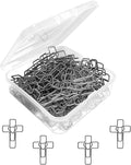 60PCS Silver Heart Cross Paper Clips by MORNLIGHT