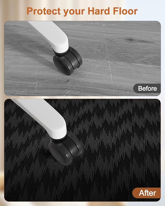 Blvornl Large Office Chair Mat for Hardwood Floor, Rolling Chair Mat for Hard - Image 6