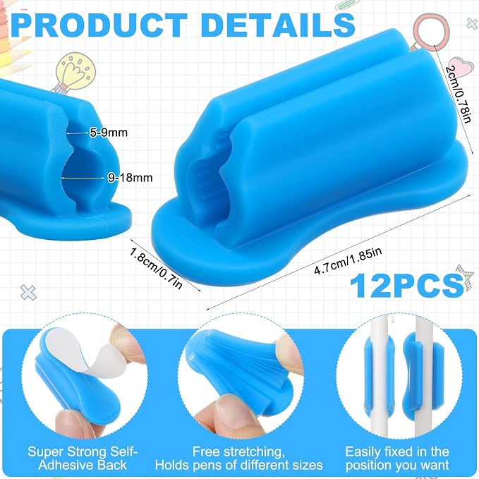 Sherr 12 Pack Adhesive Pencil Holders - Image 2