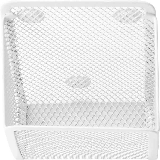 Magnetic Pencil Holder, Mesh Stainless Steel Pen Basket, Metal Writing Utensil - Image 5