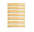 72 Pack Wooden Ruler 6 Inch Rulers Bulk Wood Measuring Ruler Office Ruler 2 by SZLFSX