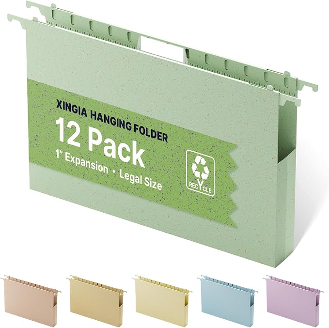 XINGIA Legal Size Hanging File Folders, Legal Hanging File Folders by Unknown