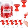 Outus 60 Pcs Giant Push Pins Jumbo Tacks 1/1.8inch Plastic Head by Outus