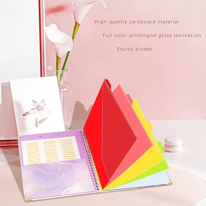 Spiral Clipboard Folio with Refillable Notepad, Cute Clipboard Folder, 5 - Image 7