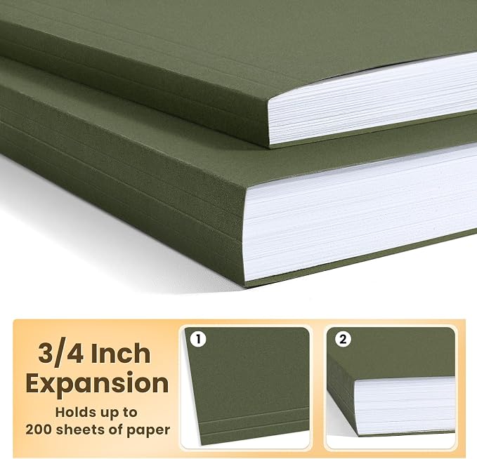 SUNEE Hanging File Folders, 6 Pack Letter Size Hanging File Folders - Image 4