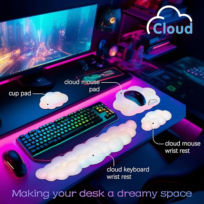 Cloud Wrist Rest Keyboard Palm Rest - Image 2