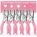 5pc Mini Shaped Hole Punch:Worklion Hand Paper Puncher Easy to Get Star Hole by WORKLION