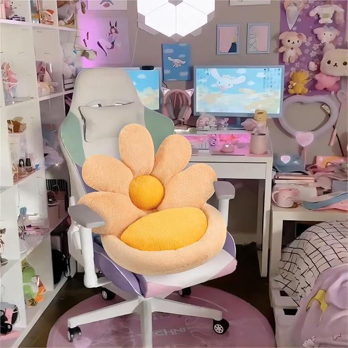 Ditucu Flower Shape Chair Pillow Cute Seat Cushion 19 inch Comfy Lazy Sofa - Image 2