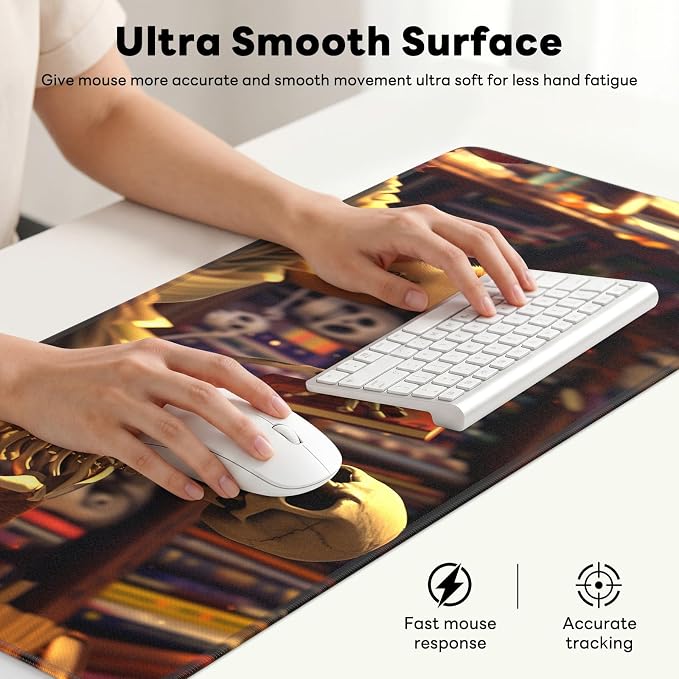 Desk Mat, Big Desk Pad, 31.5x11.8 Inches Extended Big Gaming Mouse Pad - Image 5