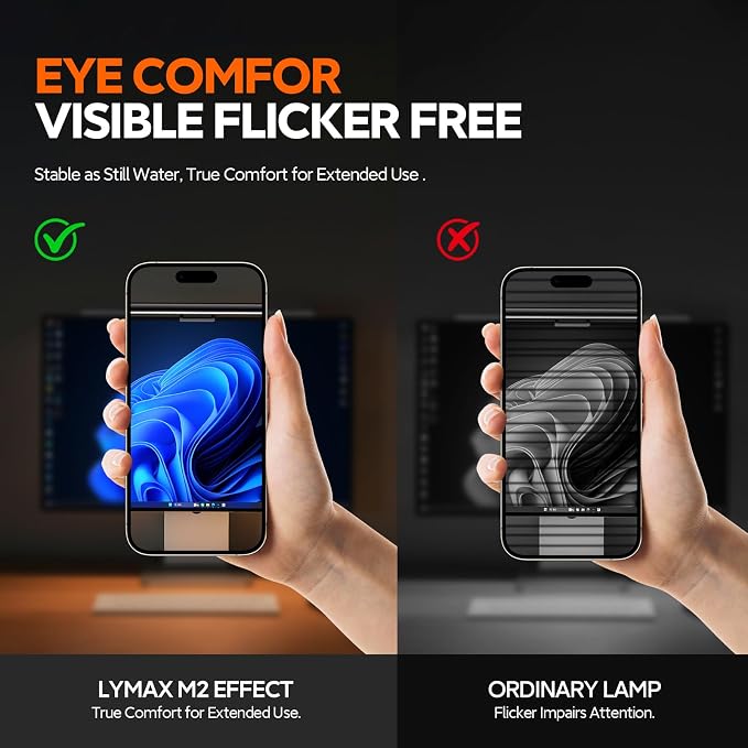 LYMAX Monitor Light Bar, Eye-Care USB Computer Lamp Dimmable Screen Light Bar - Image 4