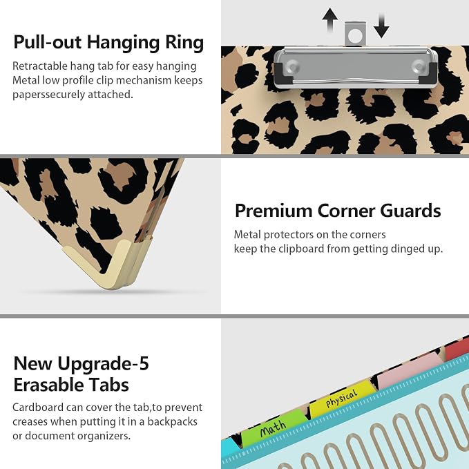 Clipboard Folio with Storage Clipboards Padfolio Notebook - Image 3
