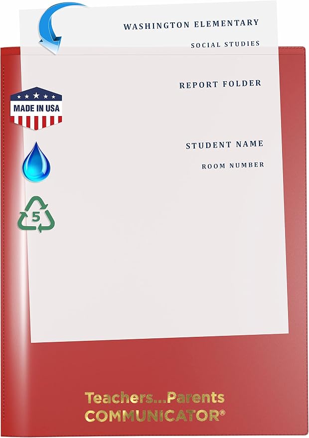 Nicky's Folder® English Communicator, Parent-Teacher Folder, Patented - Image 2
