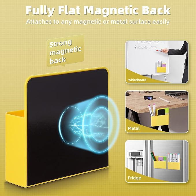 Magnetic Dry Erase Marker Holder, Magnetic Pen Holder Whiteboard Pen Holder Dry - Image 2