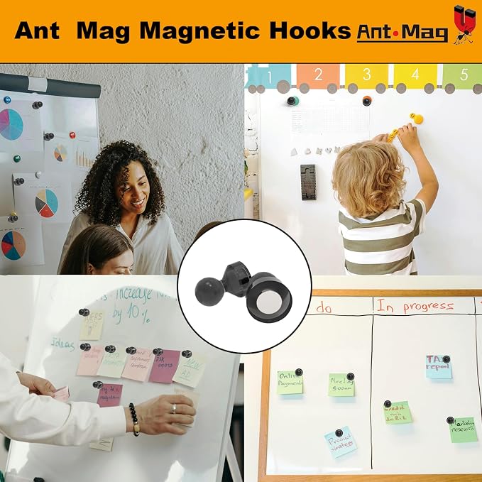Ant Mag Magnetic Push Pins 48pcs Strong Whtieboard Pins Magnets Perfect Use - Image 4