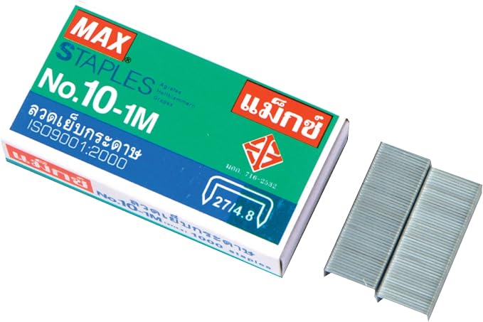 1 X Flat Clinch Staples Mini Box of 1000 by MAX No.10 by Unknown