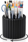 Anyoifax 360° Rotating Pen Holder 7 Slots Desk Organizer Removable Pencil Cup by Anyoifax