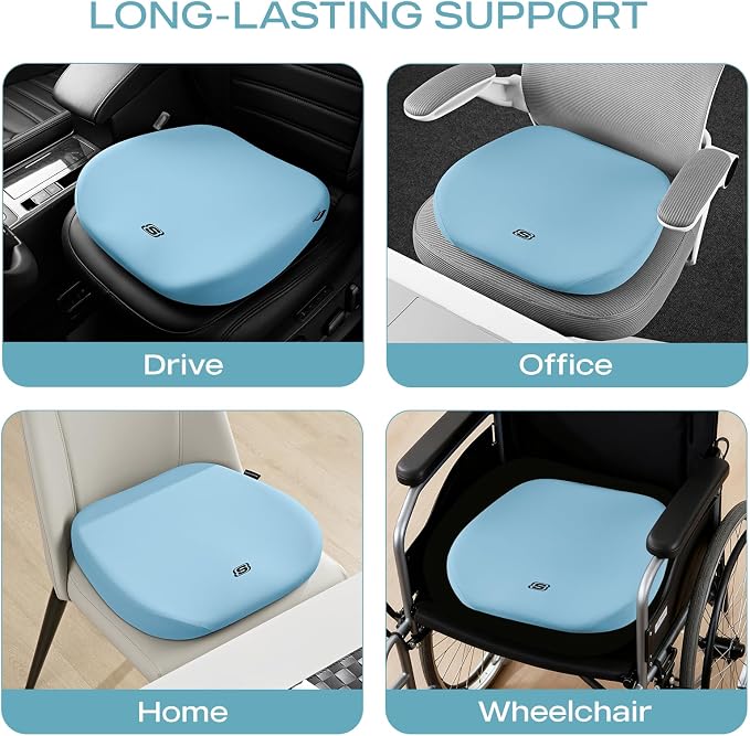 Skechers Seat Cushion Premium Gel & Memory Foam-Office Chair Cushion - Image 6