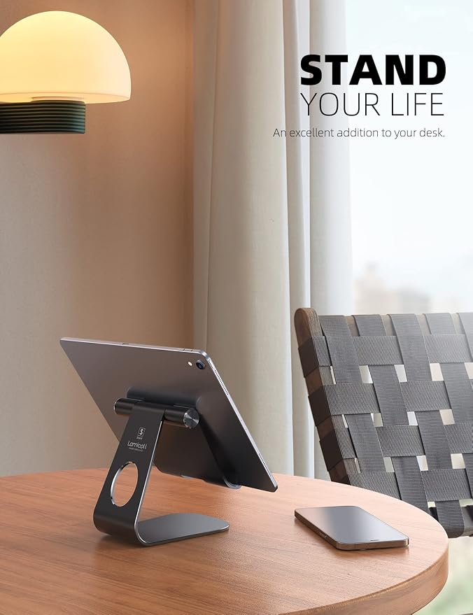 Lamicall Tablet Stand Adjustable, Tablet Stand : Desktop Stands Holder Gifts - Image 2
