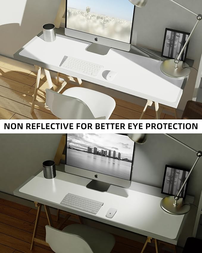Large Desk Mat, Large Mouse Pad, Office Desk Mat, Non-Slip PU Leather Desk - Image 6