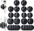 OHill 16-Pack Black Cord Organizer by OHill