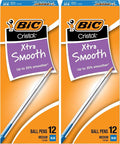 BIC Cristal Xtra Smooth Blue Ballpoint Pens, Medium Point, Extra Smooth and by BIC