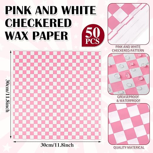 Geosar 100 Pcs Gingham Party Supply Disposable Paper Food Tray Bulk Disposable - Image 3